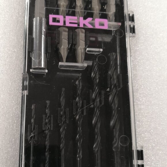 Deko 13pc Drill Bit Tip Set for Drills Tools. Replacement for drillbit w case - Picture 1 of 6